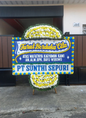 Papan Bunga Duka di Moro